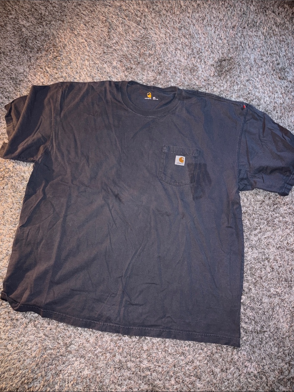 Carhartt gray Short-Sleeve Pocket Tee with Logo Patch